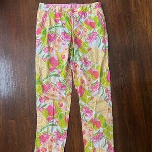 Lilly Pulitzer Floral print pants, Sz 2